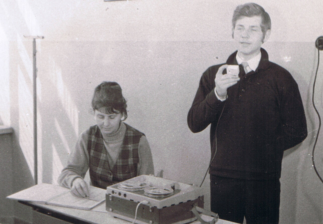 prof. Henryka Kominko i uczeń Wójtowicz