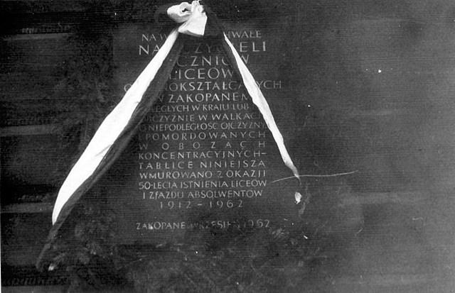 Odsłonięcie pamiątkowej tablicy