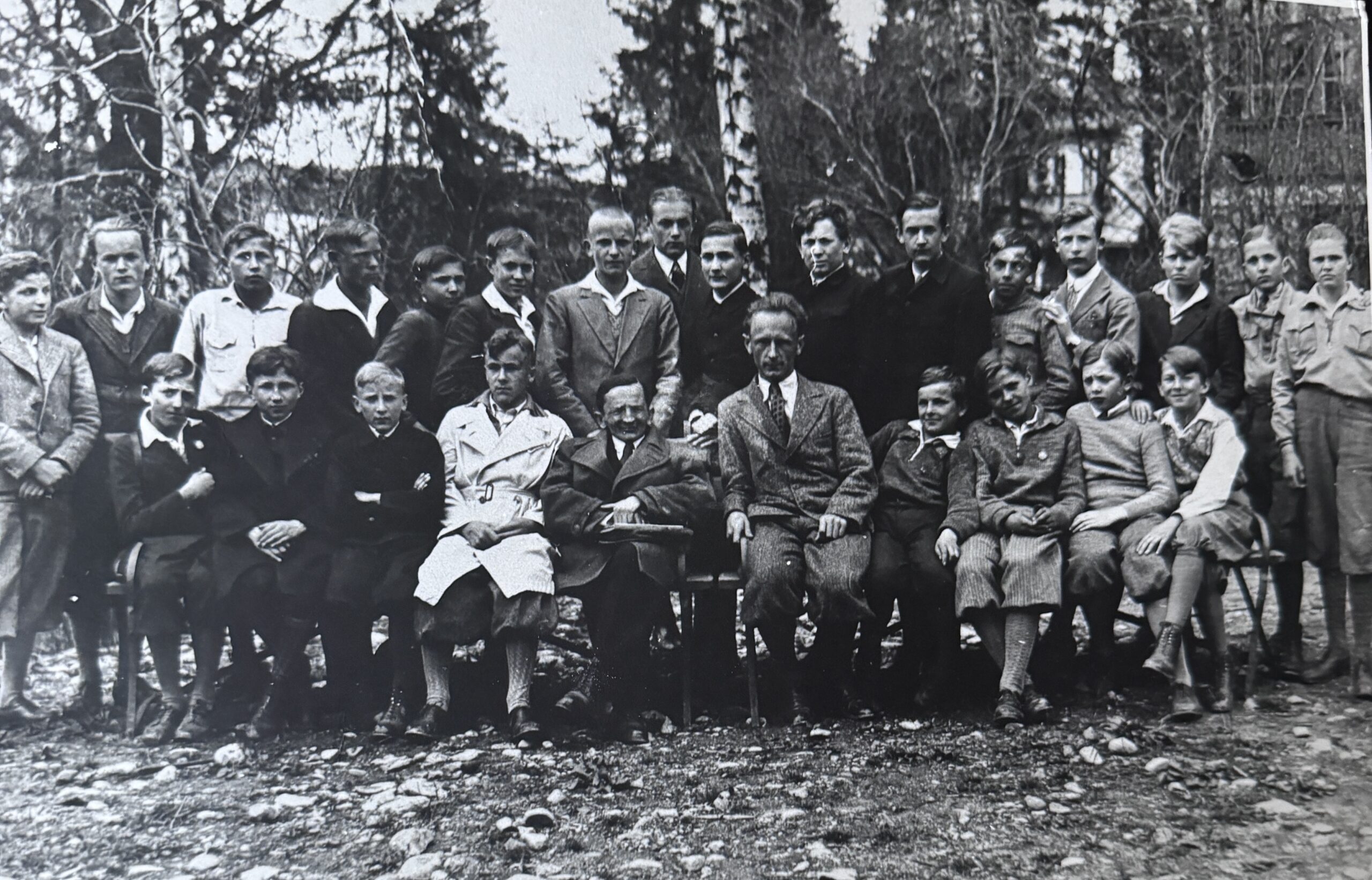 W środku prof. Michał Małaszyński i prof. Józef Oczko